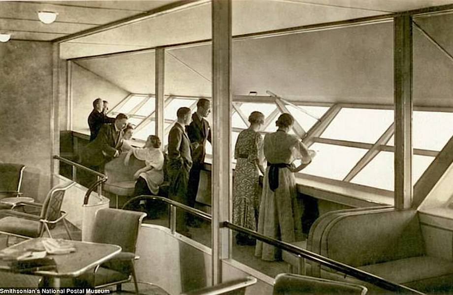 Редкие фотографии, сделанные на борту трагично известного дирижабля «Гинденбург» 