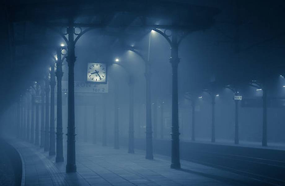 Мистические фотографии ночного польского города, покрытого туманом