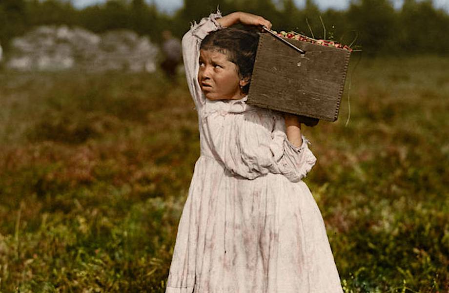 10 старых фото о том, как трудились американские дети