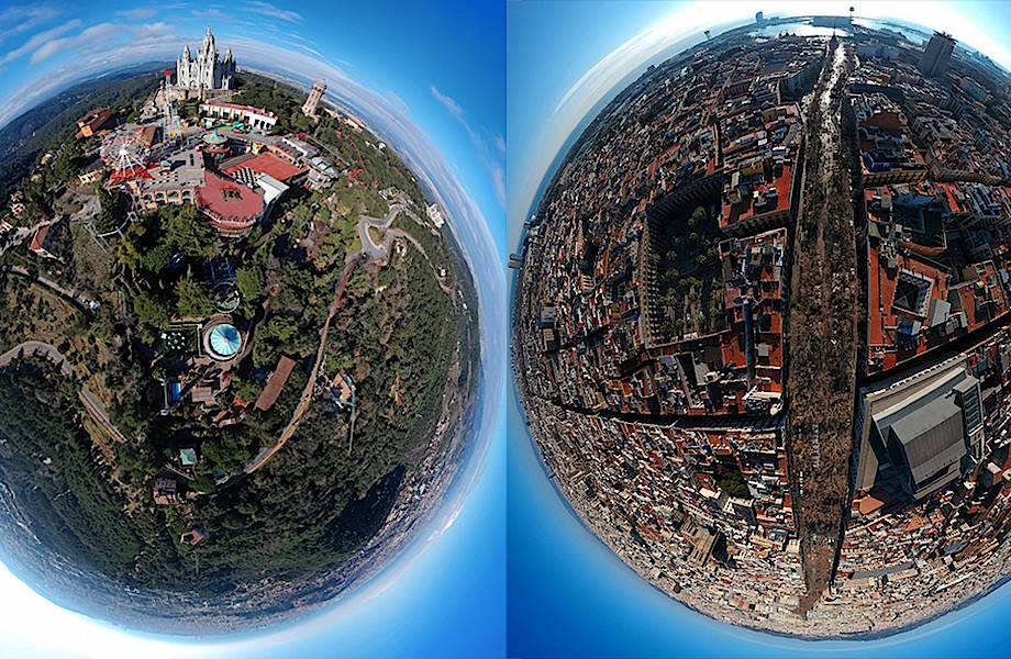 10 удивительных аэроснимков о том, как бы выглядела Барселона, если бы была планетой