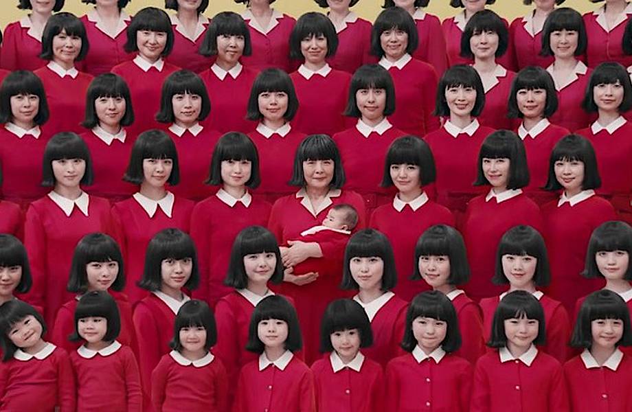 Японцы сняли гениальную рекламу с участием 72 женщин: по одной на каждый год жизни
