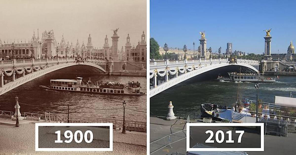 Фото до и после время Фотографии "до и после", демонстрирующие, как изменился Париж за последние 100 л