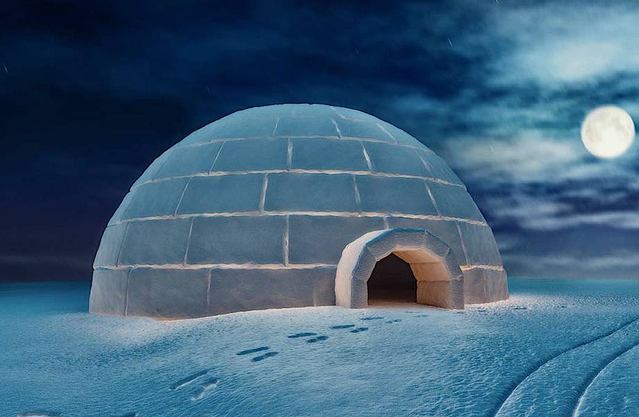 Игла дом из снега (132 фото)