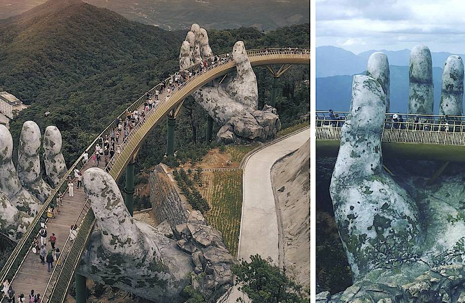 Во Вьетнаме открыли умопомрачительный мост, который построили на деньги США