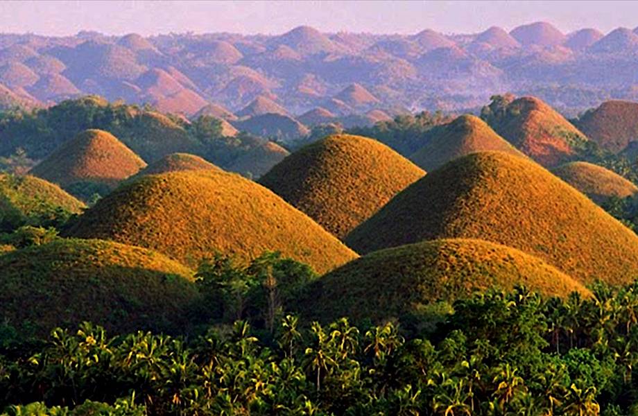 Как возникли Шоколадные холмы на Филиппинах