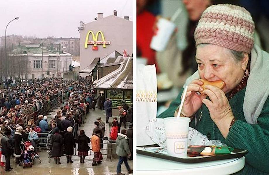 Эпические фото о том, как в Москве в 1990 году открылся первый McDonald’s
