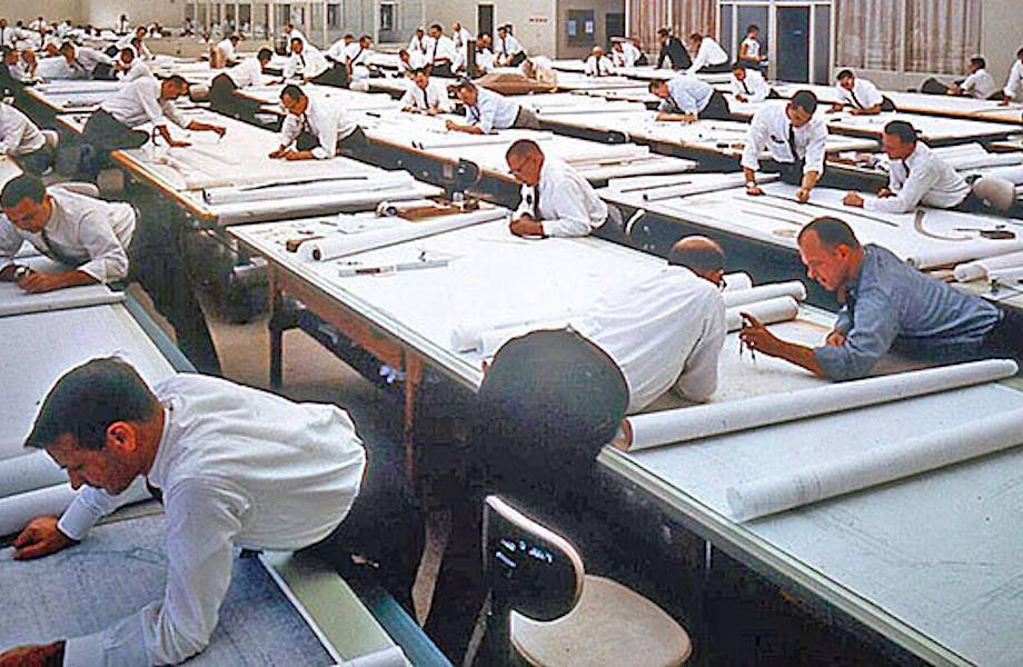 19 винтажных фото о том, как работали люди до того, как появился AutoCAD