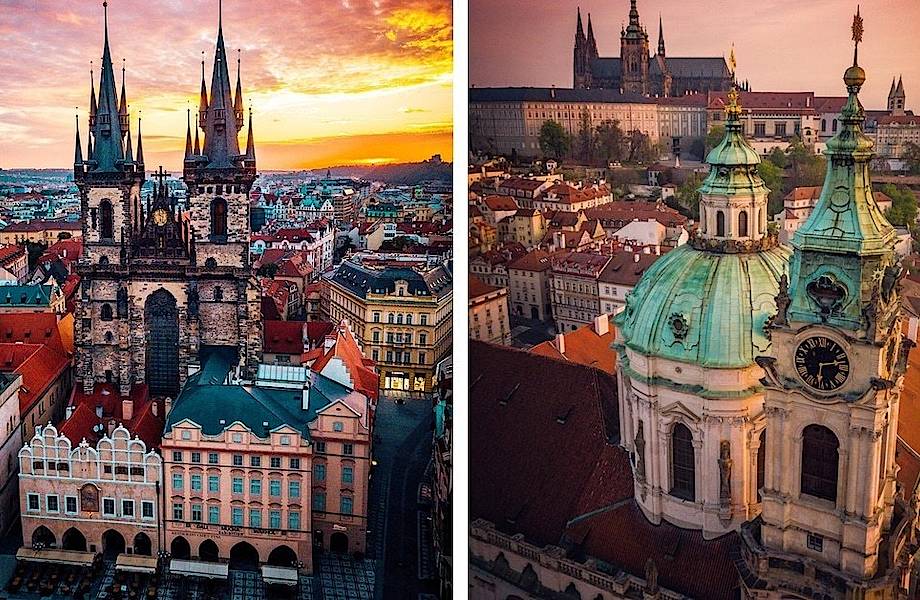Захватывающие аэрофотографии Праги, от красоты которых кружится голова