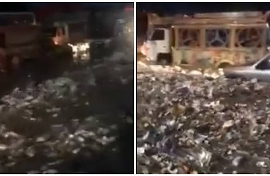 Видео: Наводнение превратило улицы городов Гаити в реки из мусора 