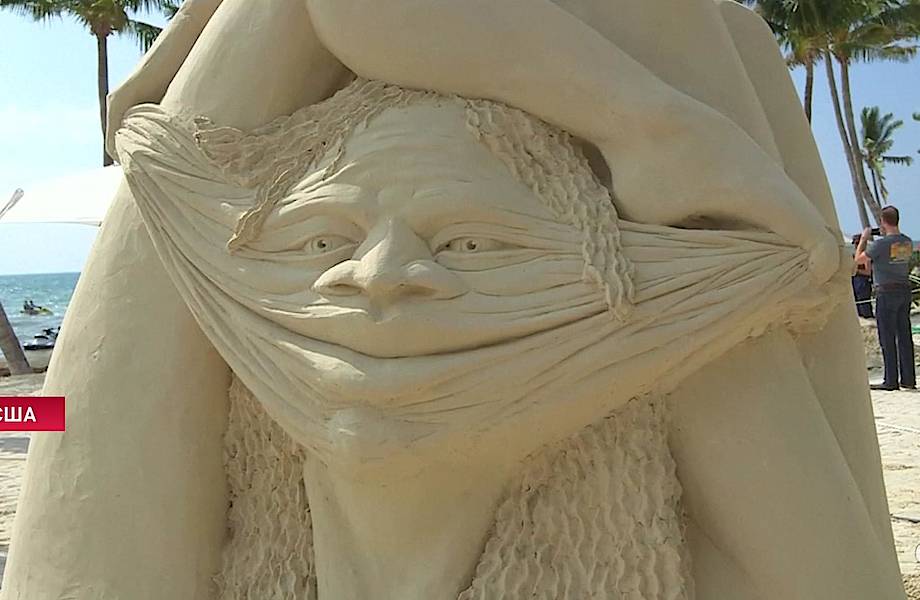 Видео: Во Флориде прошел потрясающий конкурс песчаных скульптур