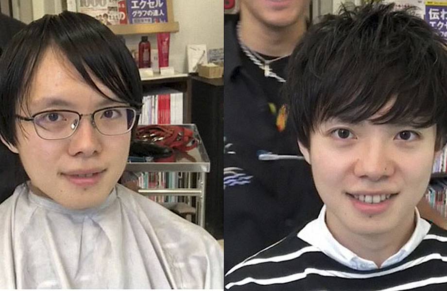 Японский парикмахер прославился на весь мир: он преображает людей до неузнаваемости