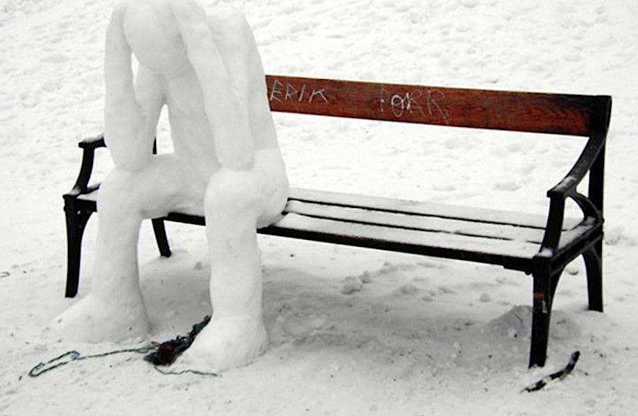 20 фото, доказывающих, что из снега можно слепить не только снеговика 