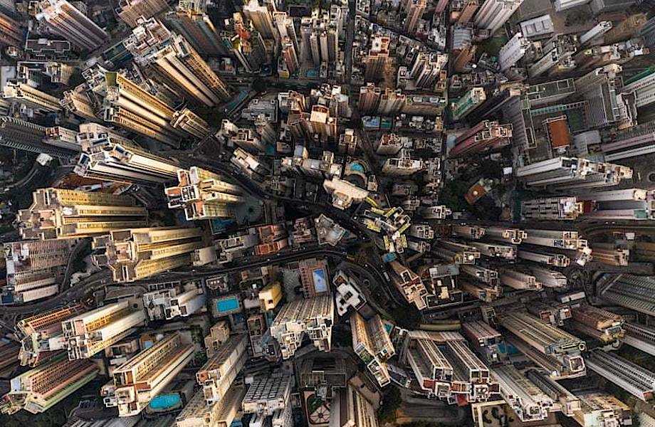 20 головокружительных фотографий о том, как выглядит Гонконг с небес