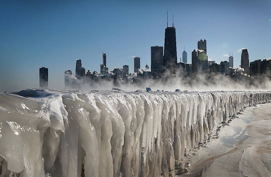 В Чикаго из-за аномальных морозов начались землетрясения