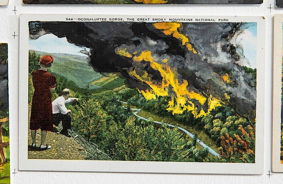 Как рушится мир: идиллические открытки США, на которых на самом деле апокалипсис