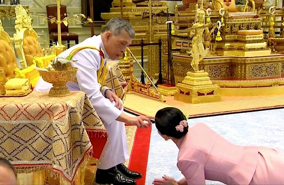 Стюардесса, ставшая генералом, а ныне королева: как прошла свадьба короля Таиланда