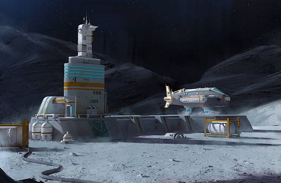Жилые модули, дороги и космодром: на Луне все будет построено из местного грунта