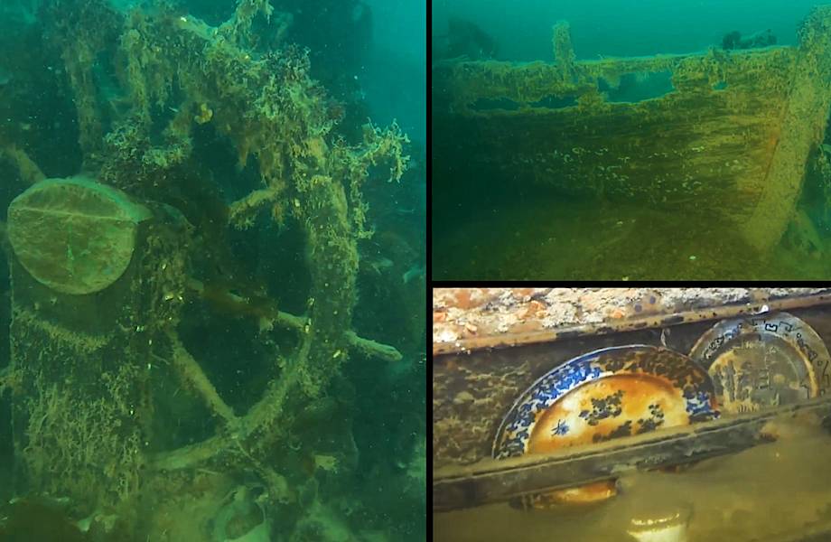 Дайверы сняли на видео то, что нашли на корабле Франклина, затонувшем 170 лет назад