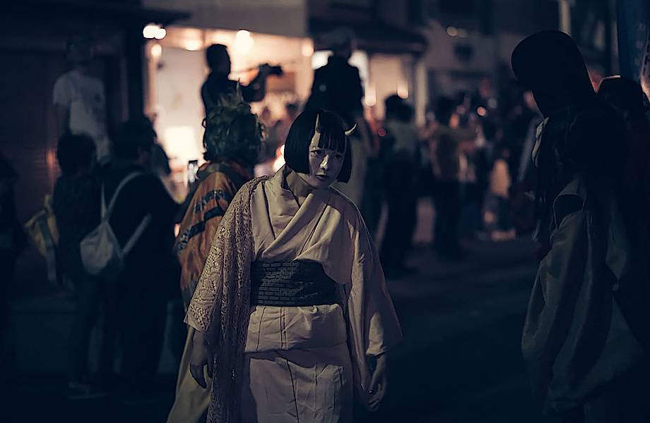 Жуткие персонажи японского ночного «шествия сотни демонов»