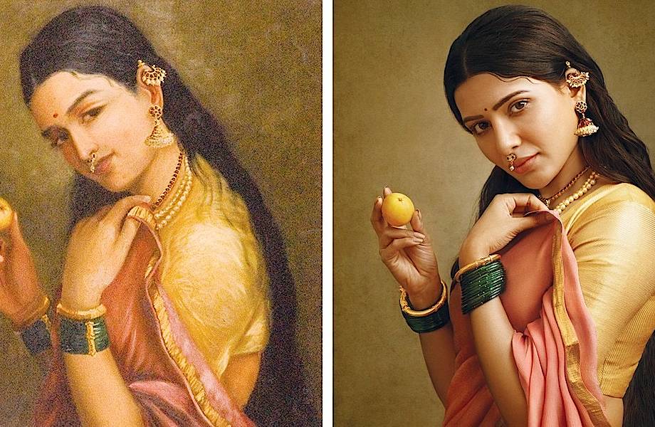 Фотограф воссоздает картины 19 века с актерами из Южной Индии