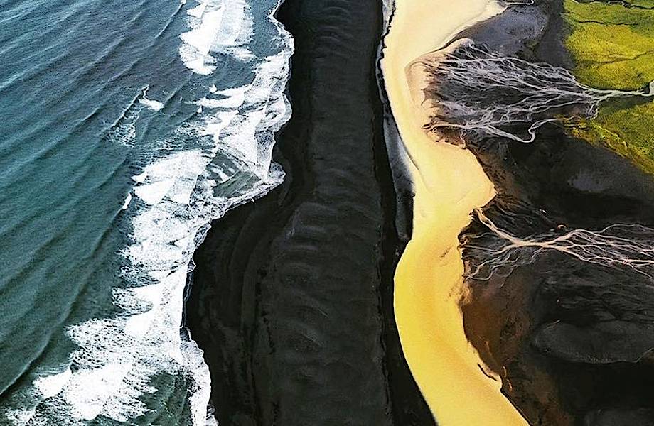 Редкие потрясающие аэрофотографии пейзажей оттаявшего исландского нагорья 