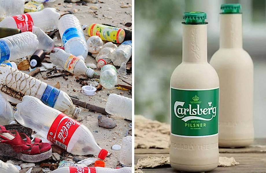 Coca-Cola и Carlsberg представили растительные бутылки, которые разлагаются за год