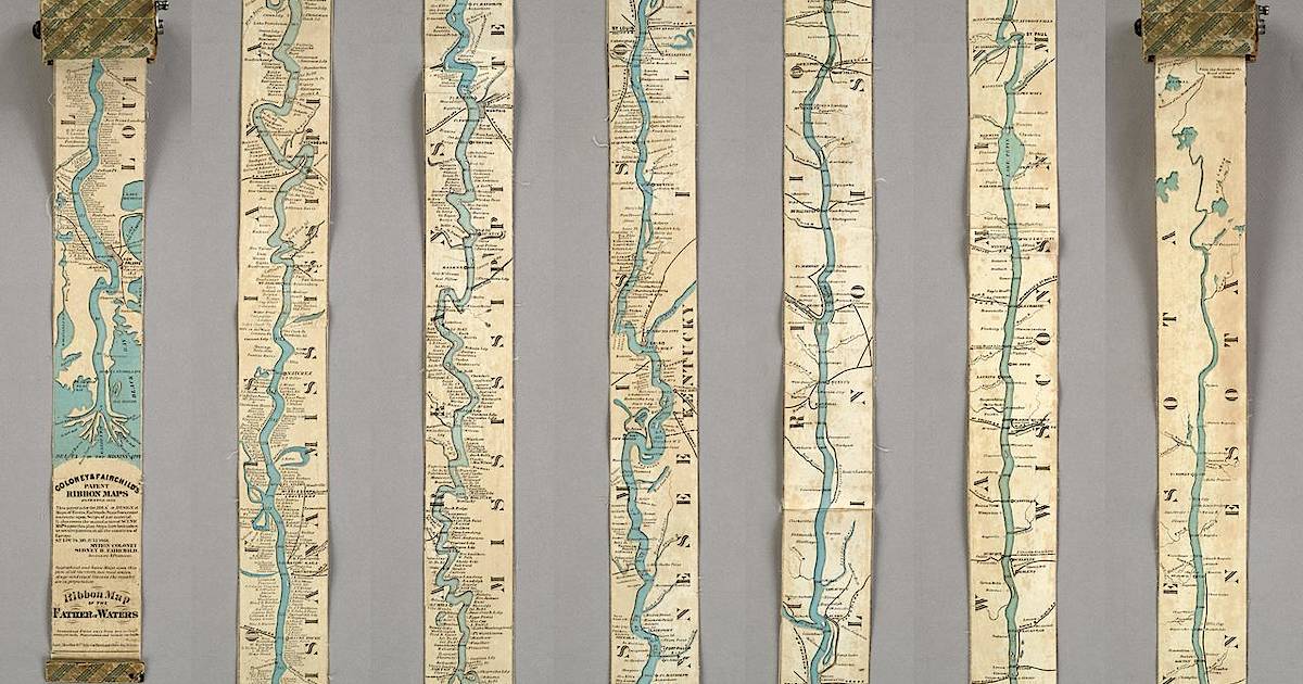 Как выглядела самая оригинальная карта реки Миссисипи