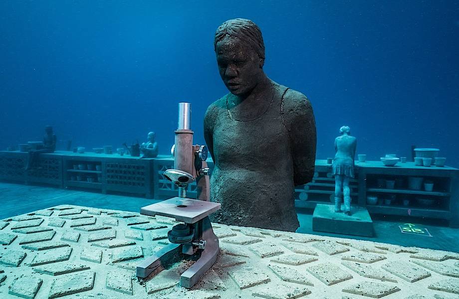 Художник создал музей скульптур на Большом Барьерном рифе