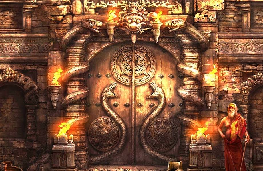 Тайна закрытой двери индийского храма, которую стерегут змеи, и другие богатые находки