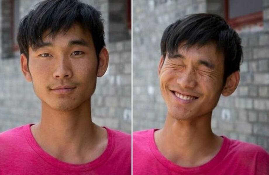 Как улыбка меняет людей: 12 незнакомцев попросили улыбнуться, и их лица засияли