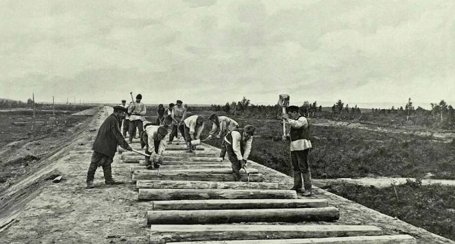 Фото дня: начало строительства Транссибирской магистрали