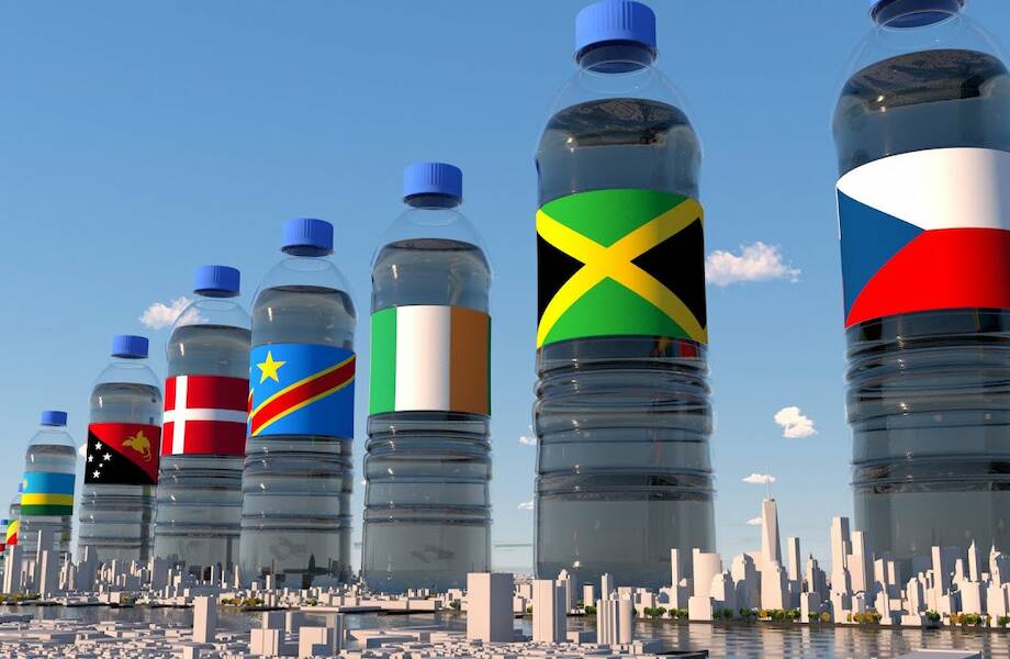 Ошеломительное видеосравнение того, сколько воды используют разные страны мира