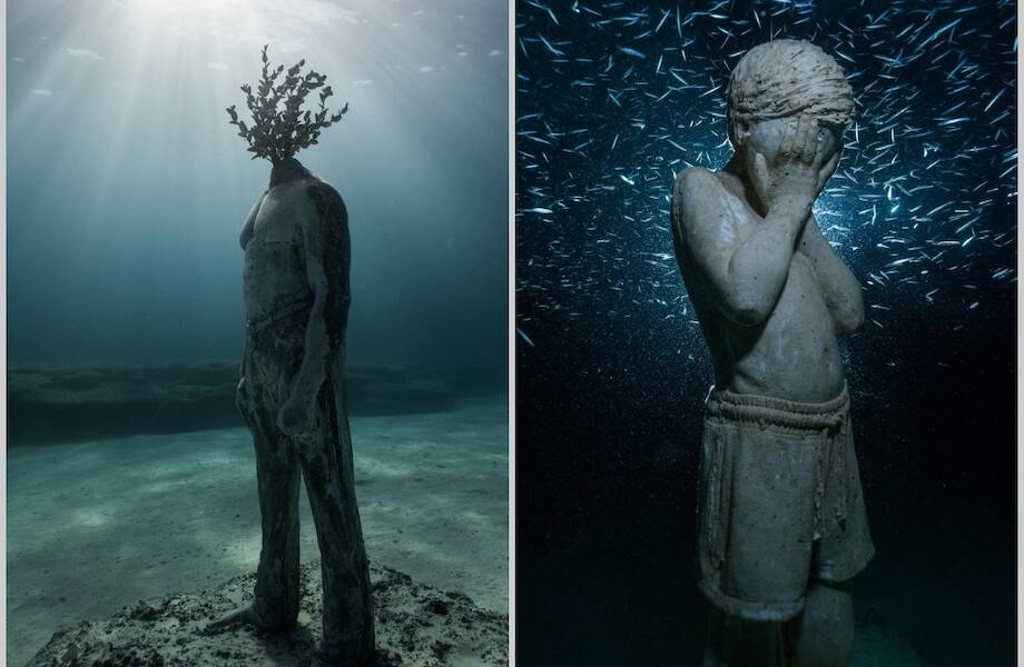 14 фото первого подводного музея Кипра, который недавно достроили в Средиземном море