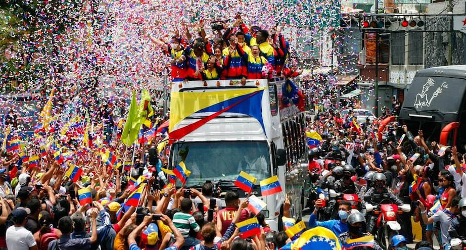 Фото дня: венесуэльцы приветствуют спортсменов Паралимпиады