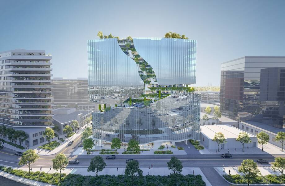 Какой будет архитектура будущего: дизайнеры придумали высотку с тропой посередине