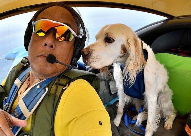 Как пилот в отставке на своем самолете спасает брошенных животных