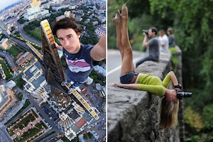15 людей, которые совершенно не боятся высоты и делают рискованные фотографии 
