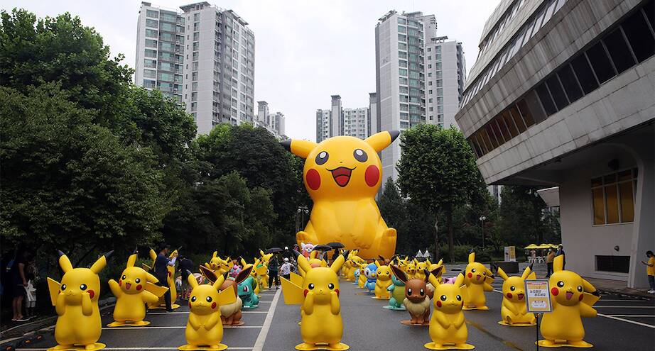 Фото дня: парад покемонов в центре Сеула
