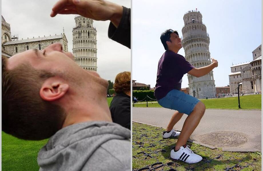 ​  12 фото о том, что у Пизанской башни никогда не бывает скучно