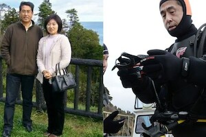 Видео: больше десяти лет японец ищет жену в море, которая исчезла во время цунами
