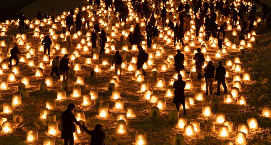 ​  Фото дня: снежный фестиваль в Японии